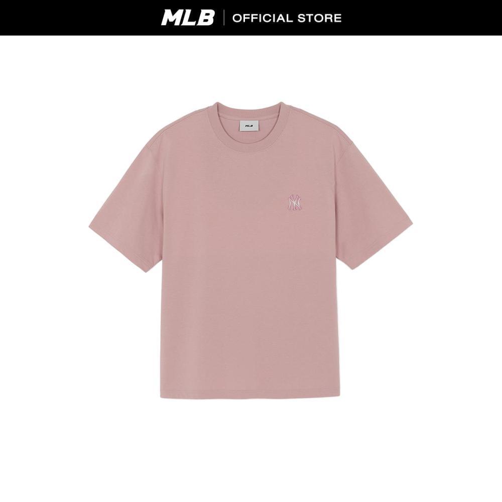 MLB เสื้อยืด ยูนิเซ็กซ์ Summer Monogram Big Lux Over Fit T-Shirts รุ่น 3ATSM2063 50PKL สีชมพู