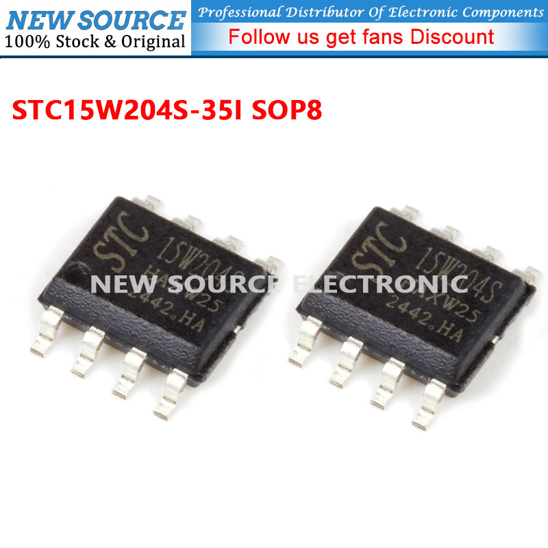 [1-5 ชิ้น] STC15F104W-35I SOP8 ไมโครคอนโทรลเลอร์ชิป IC แหล่งใหม่