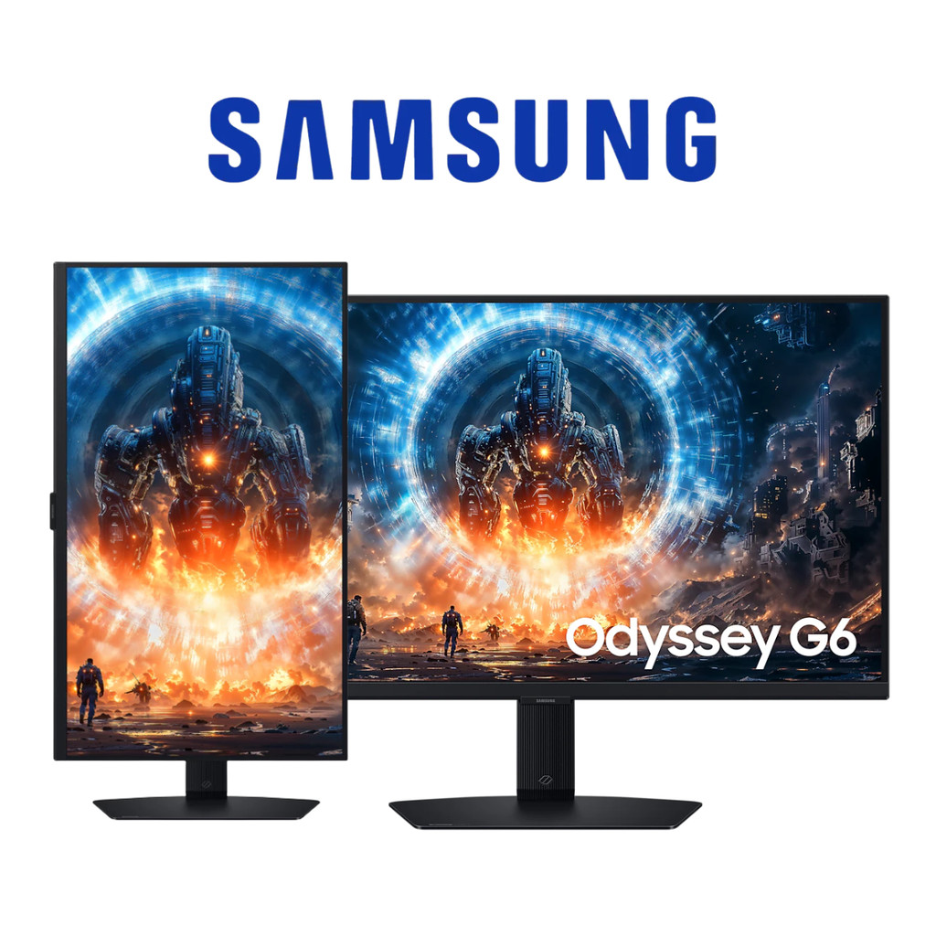 SAMSUNG Gaming Monitor (จอมอนิเตอร์เกมมิ่ง) Odyssey G6 G60F LS27FG602EEXXT 27" IPS 350Hz ประกัน 3 ปี