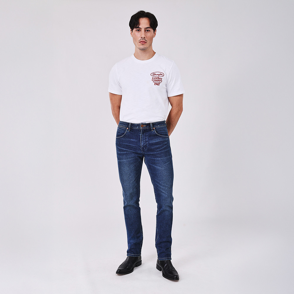 WRANGLER جينز رجالي Beyond Indigo بخصر منخفض ضيق — صورة 6