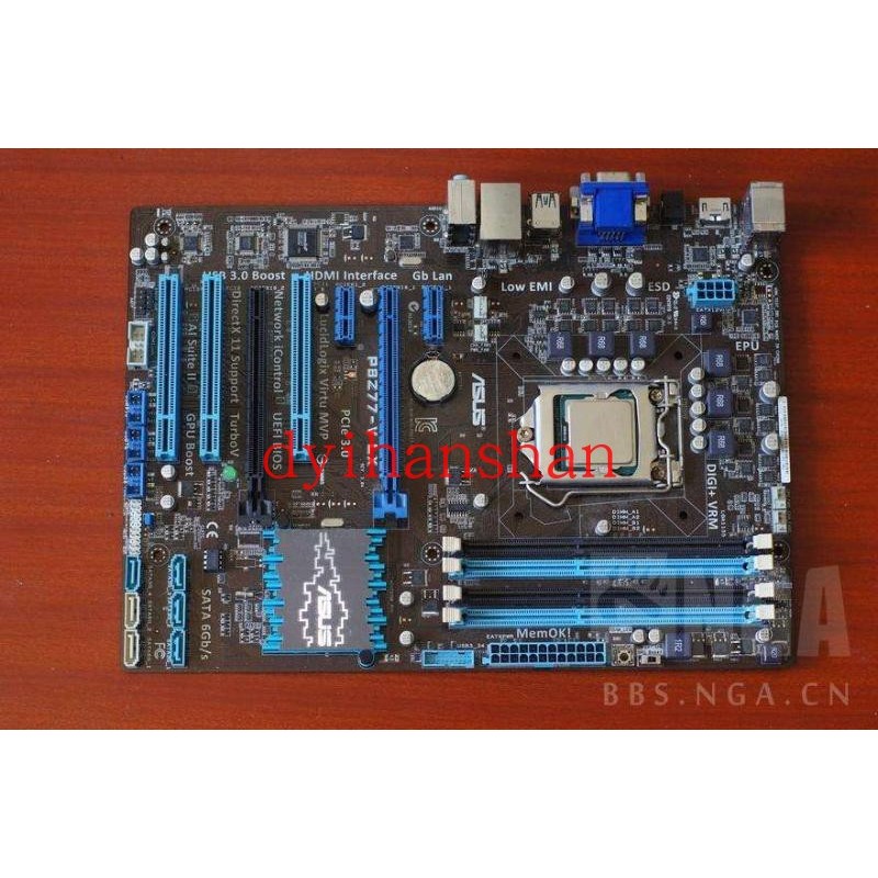 Asus/Asus P8Z77-V LX DDR3 สี่สล็อต 1155 Pins ยัง B75M-A H77 เมนบอร์ด Asus