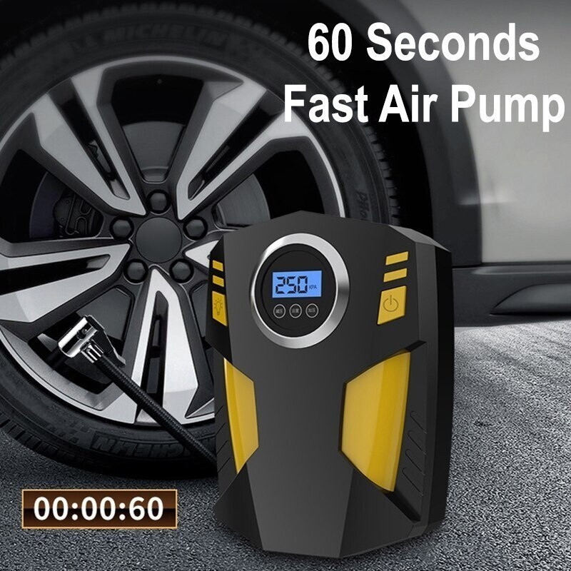 12V รถยนต์ไฟฟ้ายาง Inflator ปั๊มลม Tyre เครื่องวัดความดันรถ Tyre ปั๊มปั๊มลมยาง Inflator รถ Tyre Infl