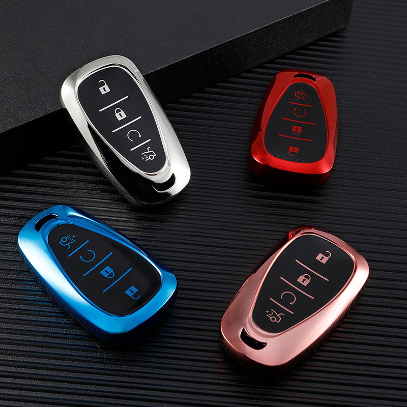 TPU ฝาครอบกุญแจรถสําหรับ Chevrolet Camaro Cruze Malibu XL Equinox Traverse Trax Sonic Tracker Spark 