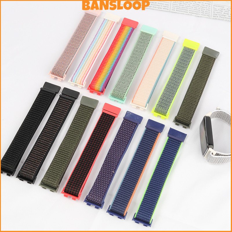 สปอร์ตไนลอนยืดหยุ่นสายรัด Loop Band for Huawei Band 10/9/8/7 สายรัดข้อมือเปลี่ยน อุปกรณ์เสริม for Huawei Band 10 9 8 NFC