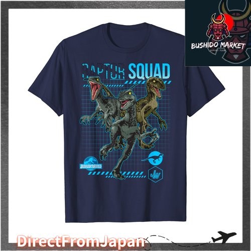 เสื้อยืดกริด Jurassic World Raptor Squad 【DirectFromJapan】