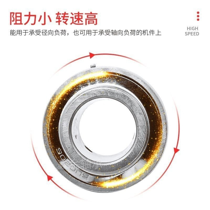 แบริ่งทรงกลมด้านนอกสแตนเลส UC204 UC205 UC206 UC207 UC208 กันน้ําทนต่อการกัดกร่อน VTA9 ZSWQ