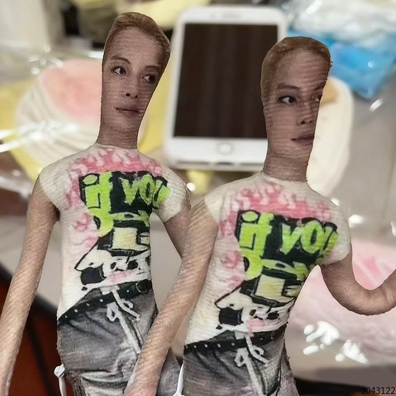 Zhao Yufan เมาส์แห้งรองรับตุ๊กตา Merchandise CORTIS ตุ๊กตาลวดนามธรรม Full Body พร้อมของขวัญโครงกระดู