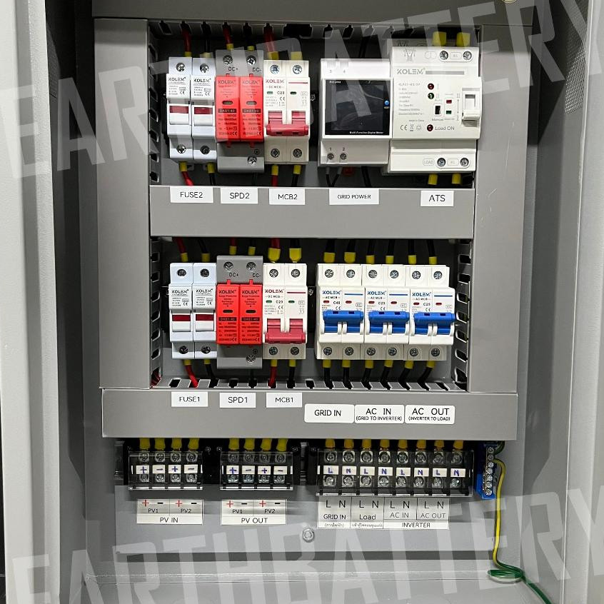 รุ่นใหม่ตู้คอนโทรลโซล่าเซลล์ อย่างดี on/offgrid มี ATS ในตัว