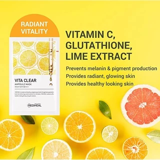 MEDIHEAL Ampoule Mask เมดิฮีล มาส์กหน้า แผ่นมาส์ก ผิวหน้า ชุ่มชื้น สดใส ใช้งานง่าย ขนาด 25 ml