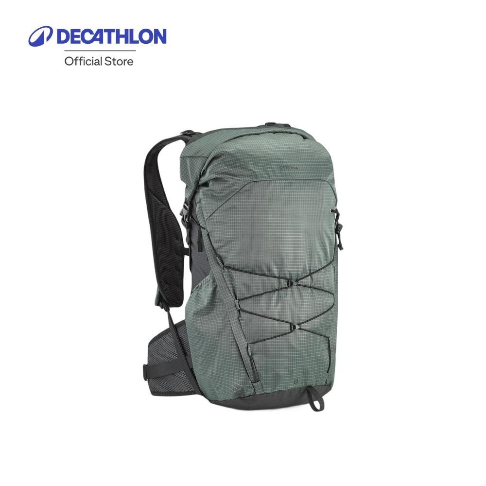 Decathlon Rolltop Mountain Hiking Backpack เป้สะพายหลังแบบม้วนเปิดด้านบน รุ่น MH500 ขนาด 22 ลิตร - G