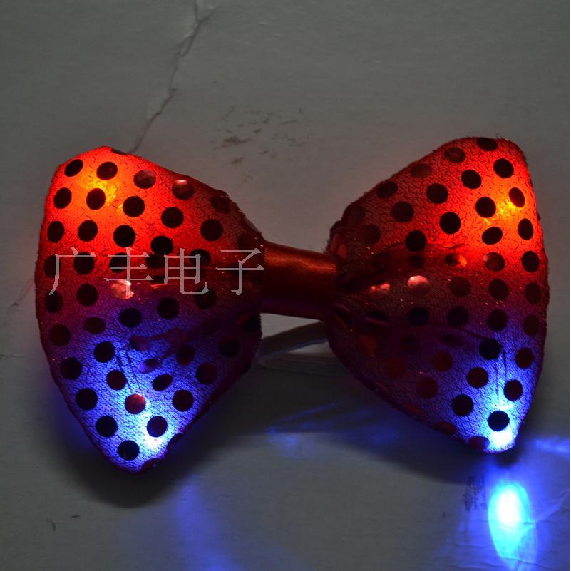 Luminous Bow Tie Luminous Tie LED Bow Tie Masquerade Supplies อุปกรณ์คริสต์มาส Party Props Bar