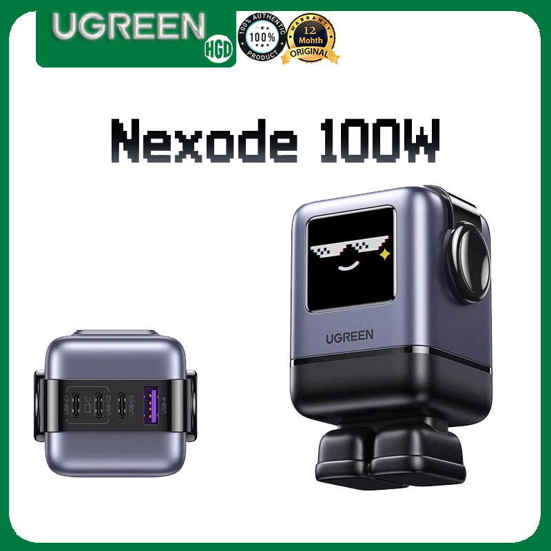 UGREEN 100W USB C Charger Robot Fast Charger Uno Nexode 4-Port GaN Charger