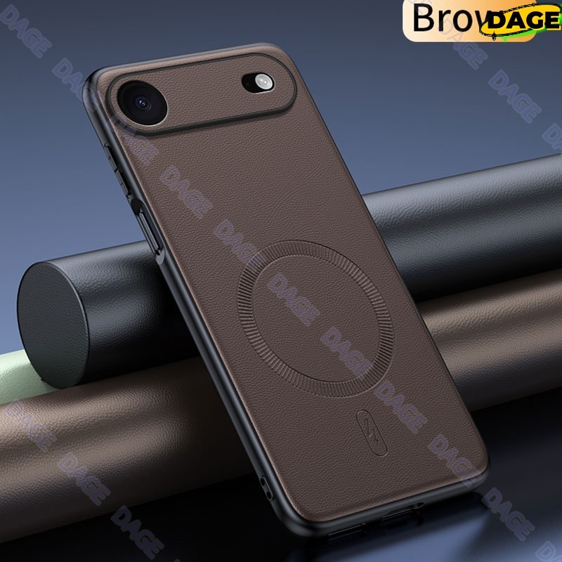 COD DAGE สําหรับ Iphone 17 Air Case Magnetic Leather Shield Cover สําหรับ Iphone 17 Air Anti-Fingerprint Non-Slip PC + TPU