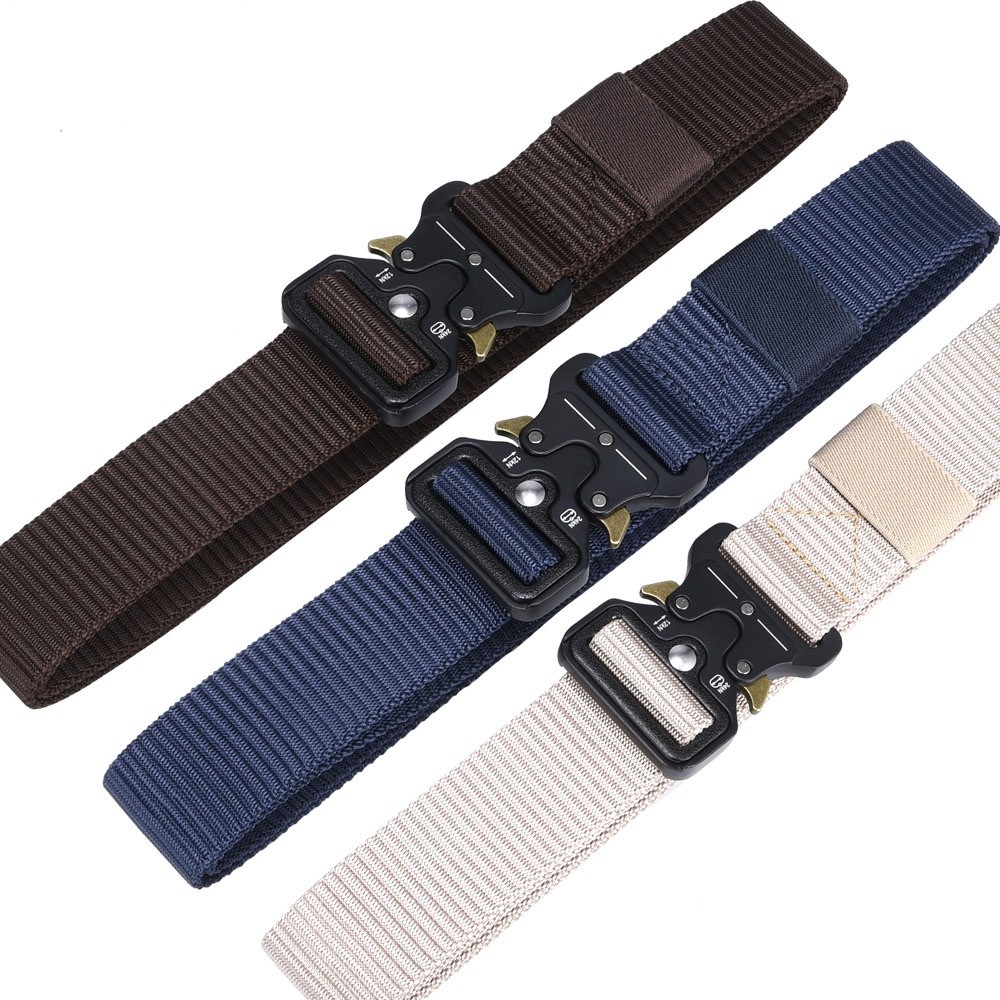RC Rhodey Military Tactical Canvas Belt 125cm - สีดําและเขียว