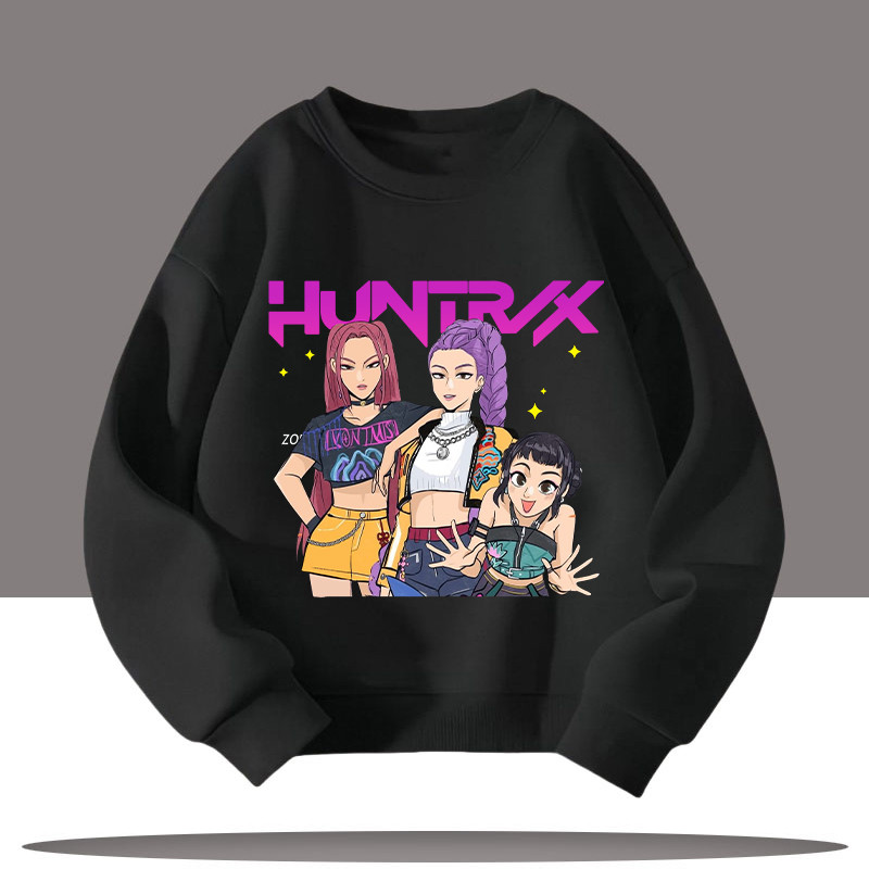 Huntrix Jacket - K-pop Demon Hunters พิมพ์ลายการ์ตูน hoody