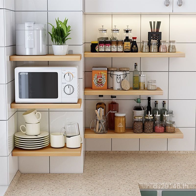 ห้องครัวคําแบนเจาะฟรีติดผนังไม้เนื้อแข็งผนังพาร์ทิชันห้องน้ําชั้นวางจัดเก็บชั้นวางชั้นวางหนังสือชั้น