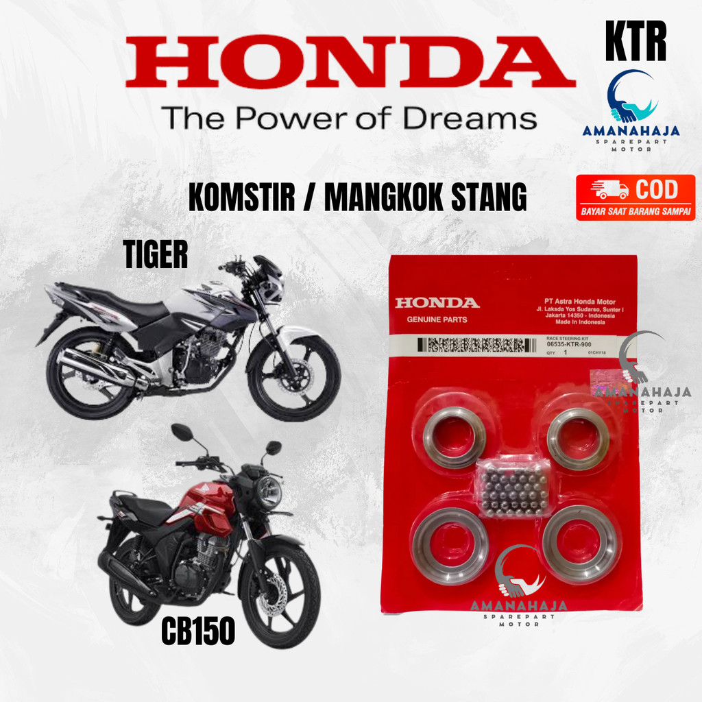 (WARRANTY) STEERING BOWL CB150 TIGER 150 (KTR) | อะไหล่ SPARE ดั้งเดิมสําหรับชิ้นส่วน MOTORCYCLE SPA