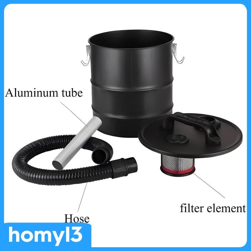 [Homyl3] 20L Fireplace Ash Collection Barrel 30.5x38 ซม.เหมาะกับระบบสูญญากาศปฏิบัติสําหรับการประชุมเ