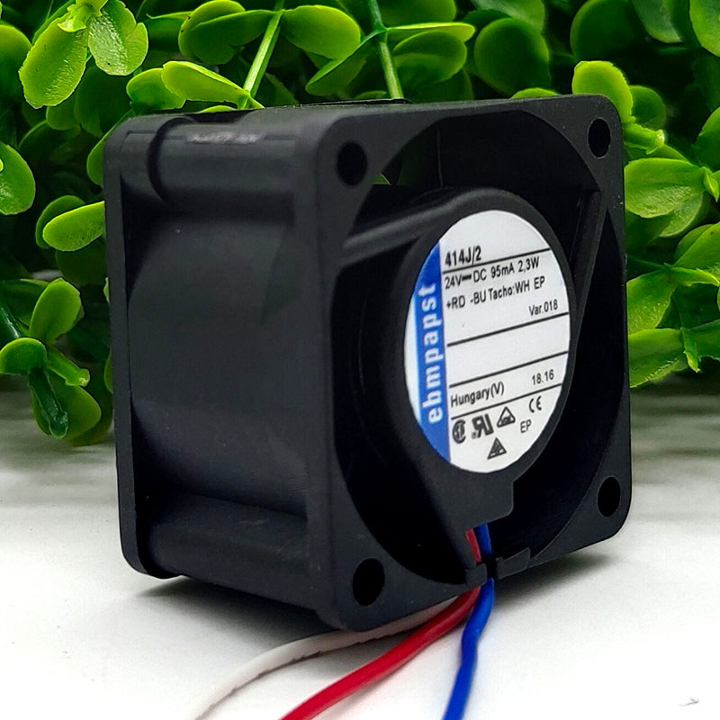 ต้นฉบับเยอรมัน ebm papst 414J 2 24V 95mA 4025 4 ซม.อินเวอร์เตอร์พัดลมระบายความร้อน