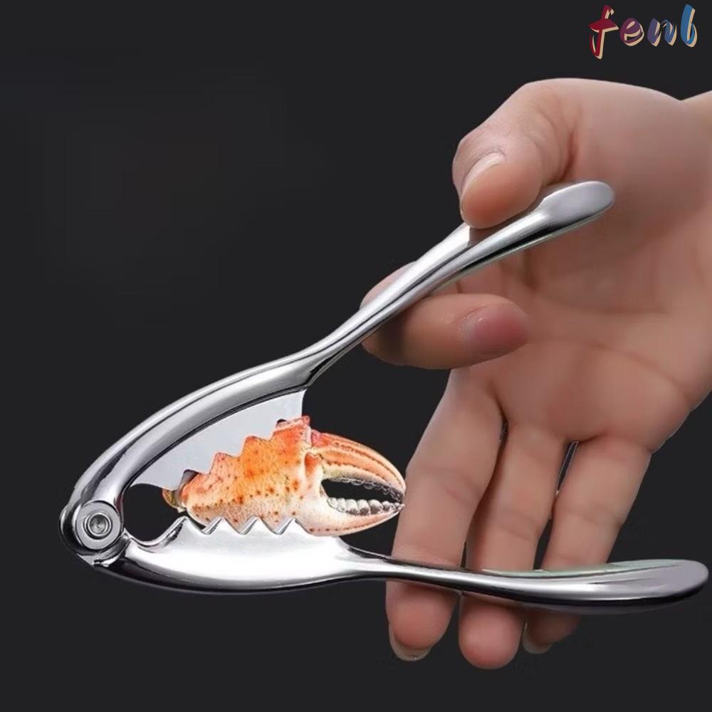 FENL Crab Eating Tool, Lobster Clamp Crab Peel Shell Cracker, สแตนเลส Easy Shell Removal Nut Cracker