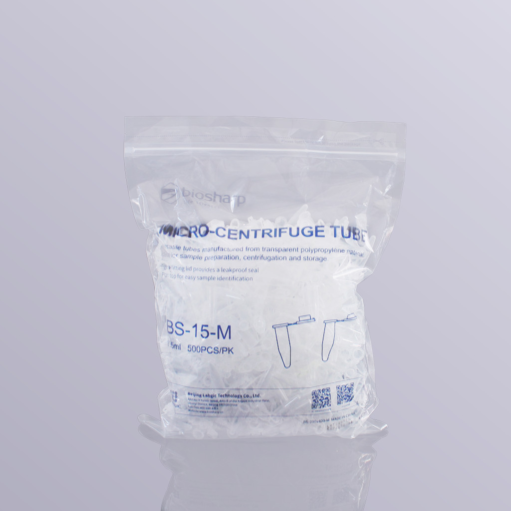 Micro-centrifuge tube, snap-cap 1.5 ml., sterile,(100 pc/pk)#BS-15-M-S, Biosharp