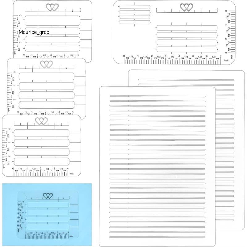 Line Drawing Stencil Lettering Guide, Guide for Card Paper Journal Lettering Writing, Straight Line 