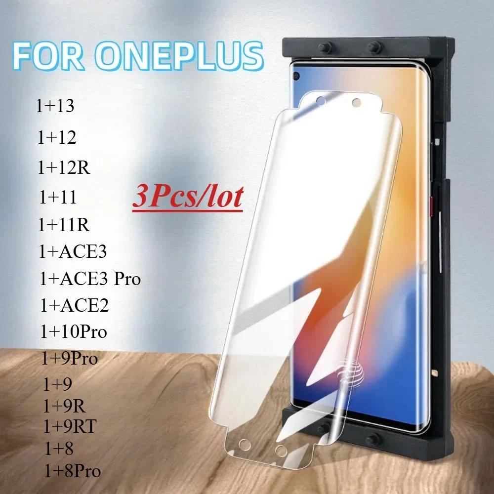 3PCS สําหรับOneplus 13 12 12R 11R 11 10 Pro 8 9 ONE PLUS ACE2 ACE3 Proป้องกันหน้าจอGadgetsนุ่มแก้วติดตั้ง