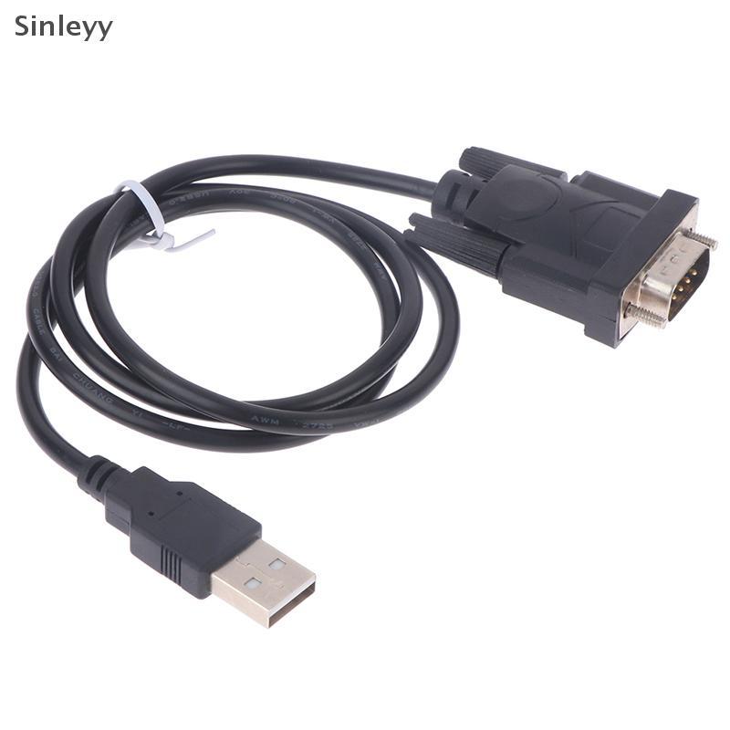NLE 1 PC USB RS232 ถึง DB 9-Pin ตัวแปลงอะแดปเตอร์สายเคเบิลชายรองรับระบบ Win7-Win10 รองรับอุปกรณ์อนุก