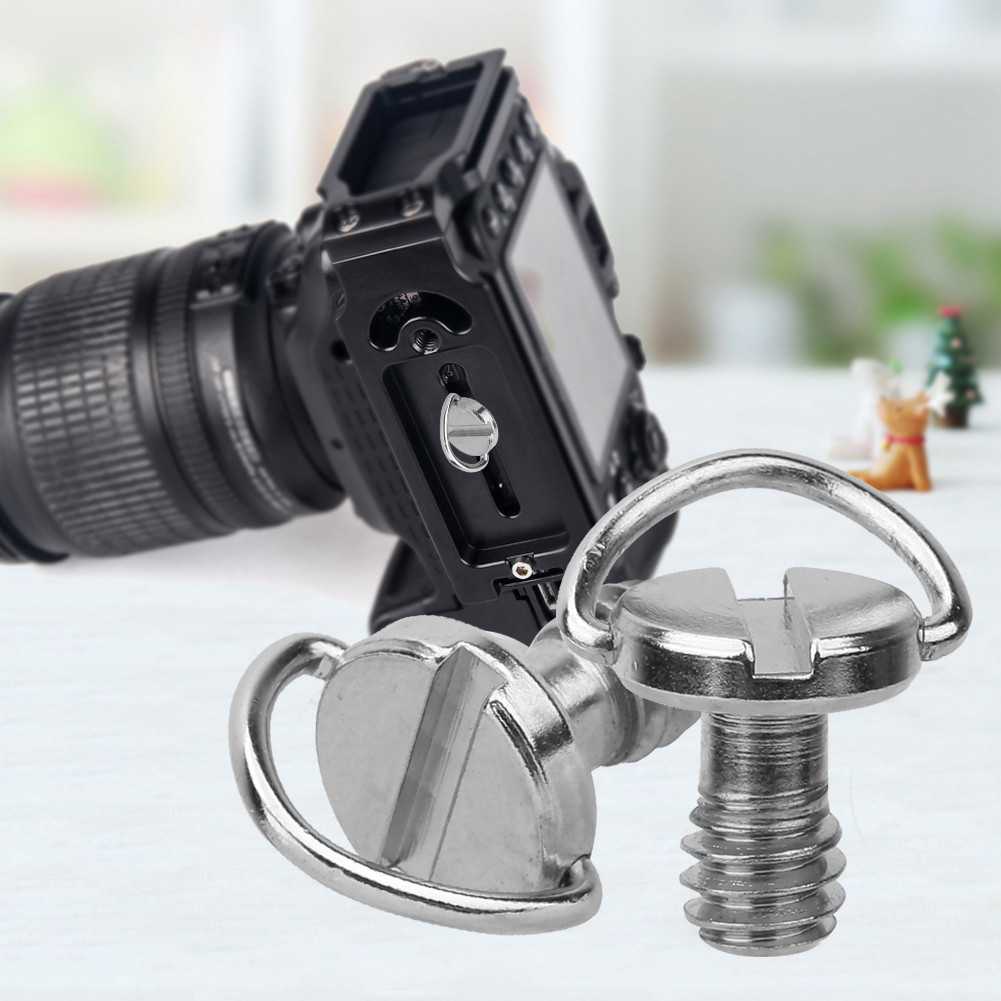Cameraworld1-TH ชุดสกรูกล้อง สกรูขาตั้งกล้องสแตนเลสที่มีความแม่นยำสูงทนทานสำหรับผู้ชื่นชอบการถ่ายภาพ