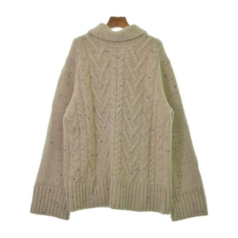 Ganni Sweater Knit beige Women black Direct from Japan Secondhand