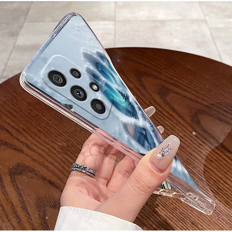 SAMSUNG เคสโทรศัพท์สําหรับSamsung Galaxy A52 4G 5G/A52s 5Gซิลิโคนอ่อนนุ่มTPU Anti-Fallฝาครอบสไตล์น่ารักรูปแบบPandaกันกระแทกปลอกใส - รูปที่ 4