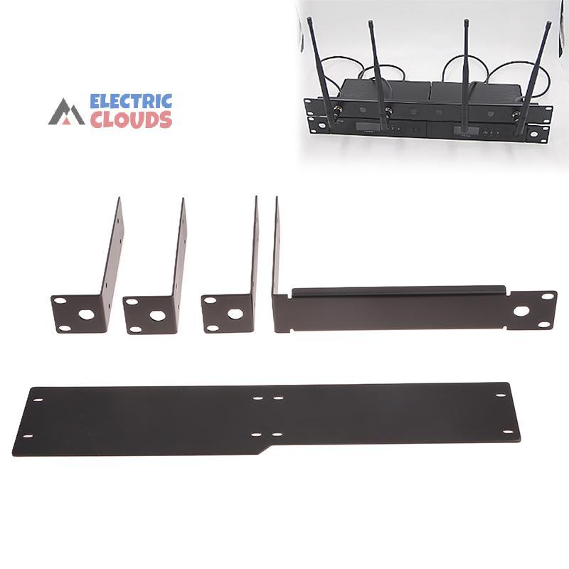 ไฟฟ้า Clouds Rackmount Rack กรอบโลหะสําหรับระบบไมโครโฟนไร้สายตัวรับสัญญาณไร้สายสําหรับ QLXD4 ULXD4 S
