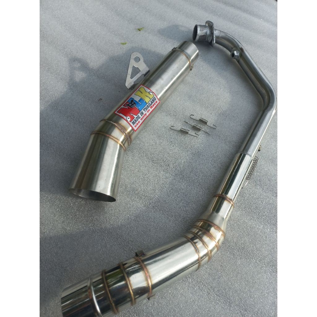1 ชุด NLK ท่อไอเสีย Super เปิดท่อสําหรับ Raider 150 fi carb Fz150i Y15ZR Lc135 R15 v2 v3 Rs150 Gsx150 Mt15 Megapro Neotech Cb150r ใหม่ ราคา ถูกที่สุด ดีลบีเคเค แกลเลอรีภาพที่ 4