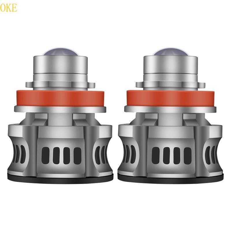 OKE ไฟหน้ารถ LED 3000 6000K 8000K 10000K Auto Turbo หลอดไฟ H7 H11 9005 HB3 HB4 2x