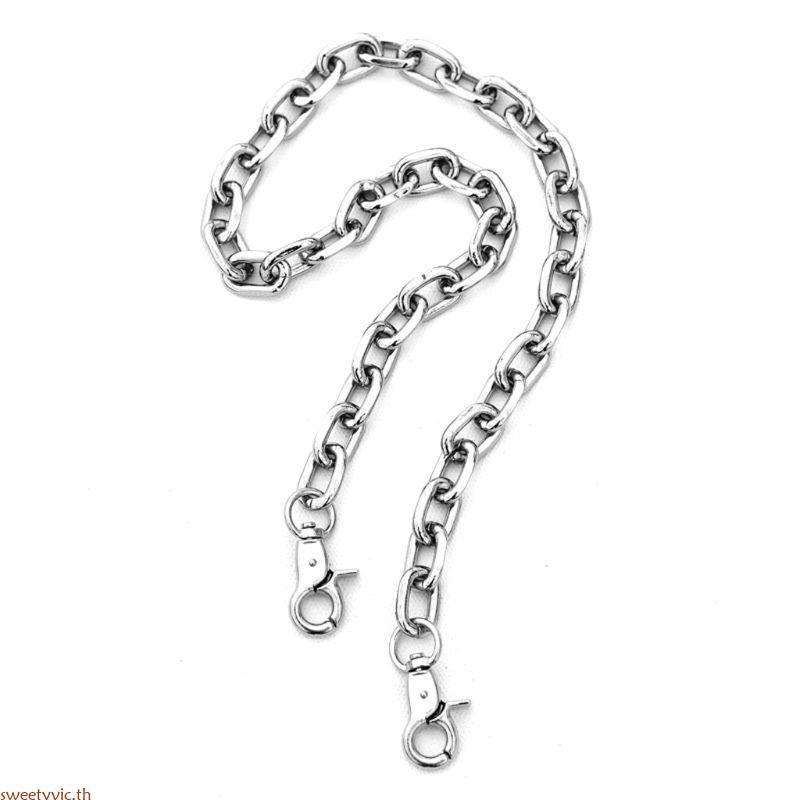 Sweetyvic โลหะ Vintage Silver กางเกง Punk Gothic Anti-Theft Jean Chain สําหรับผู้ชายผู้หญิง