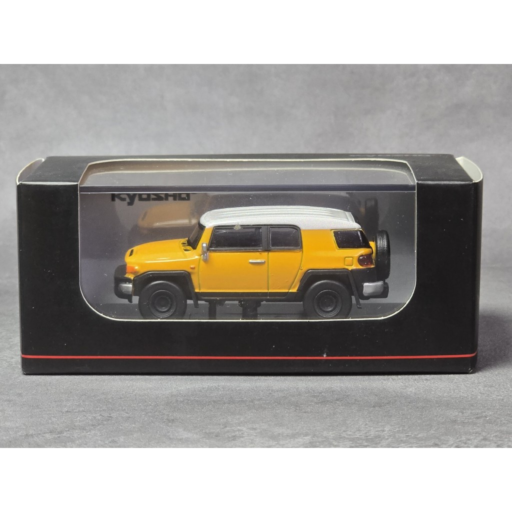1/64 Kyosho Kyosho Toyota Kyosho Toyota FJ Cruiser Yellow Out-of-Print Old Car, พื้นผิวสี, ข้อบกพร่อ