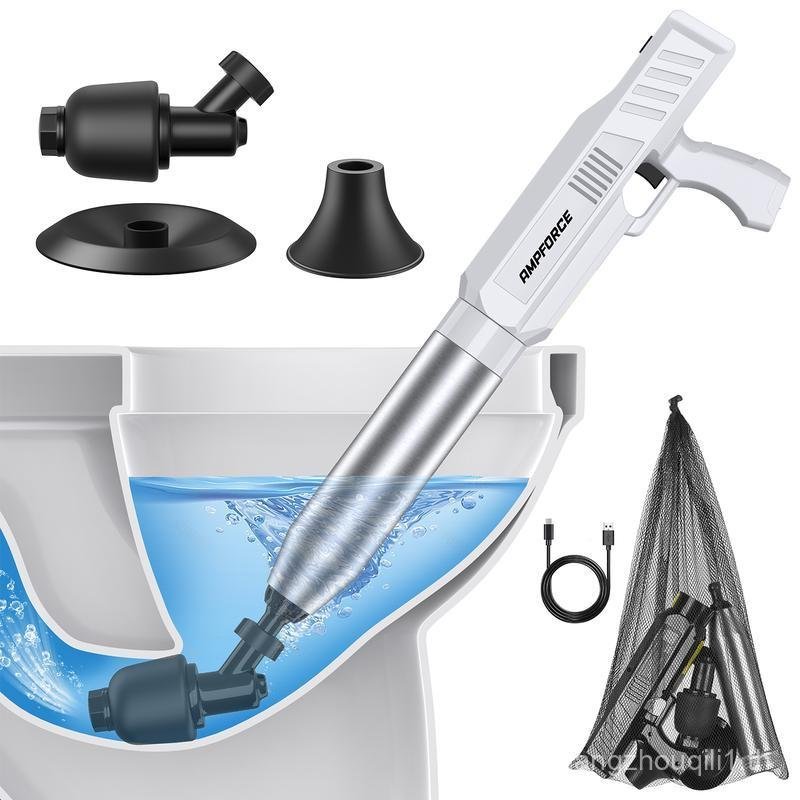 Electric Toilet Plunger for Bathroom, High-Pressure Air Plunger, Toilet Snake,Toilet Auger Toilet Dr