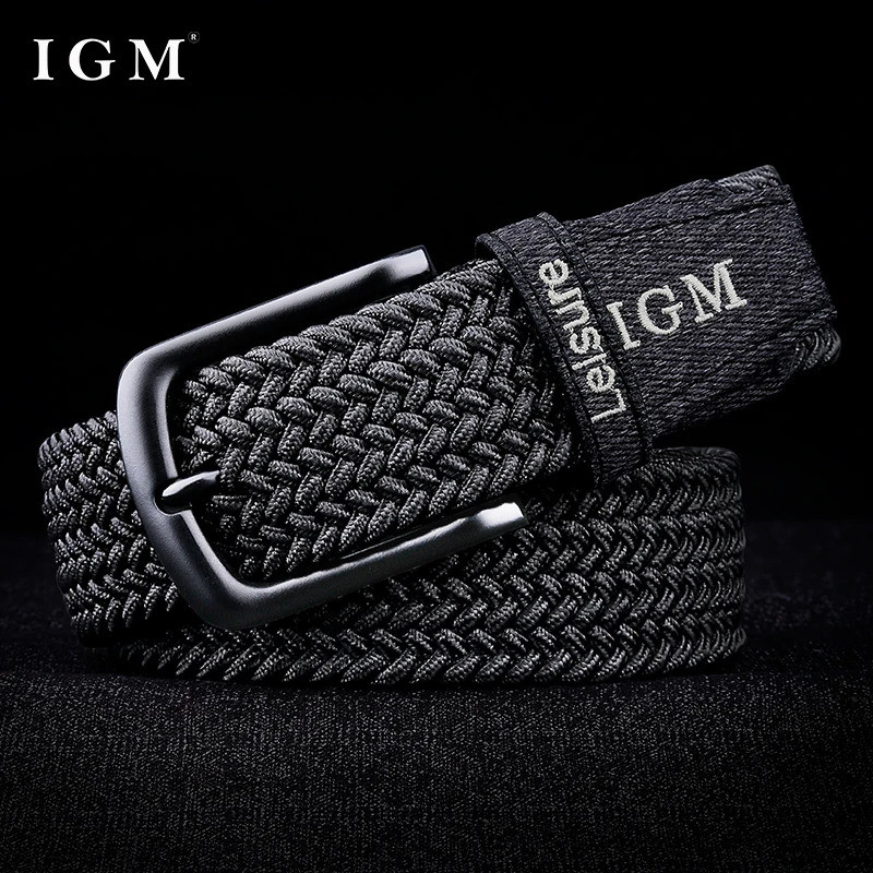 Men Belt Braided Stretchy Breathable and Comfortable Belt for Men Woven Canvas Belt for Versatile Je
