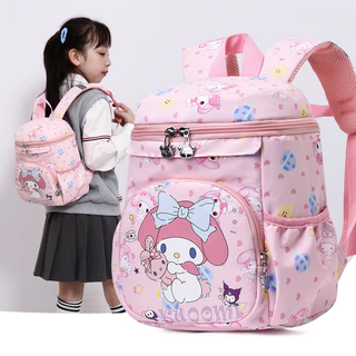 MOKO กระเป๋าเป้ Sanrio Hello Kitty, My Melody &amp; Kuromi สำหรับเด็ก ดีไซน์น่ารัก คลาสสิก มีความจุมาก