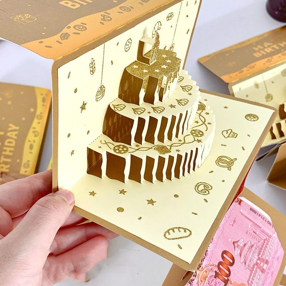 ภายในร้าน 3ง วันเกิดซองจดหมายสีแดง,พับ ทําเอง บรรจุซองเงินโชคดี,เงินสดของขวัญปรารถนาที่ดีที่สุด หงเปา เค้กวันเกิดแบบดั้งเดิมการ์ดอวยพรตรุษจีน - รูปที่ 4