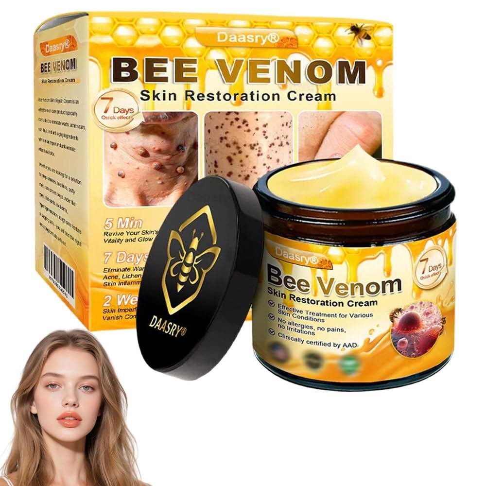 Daasry Dermal Gold Botox Bee Venom Skin Restoration Cream, Bee Venom Skin Treatment Cream, Botox Bee