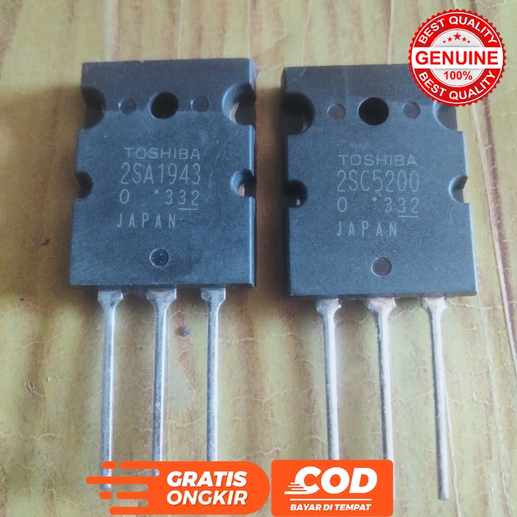 ทรานซิสเตอร์ TR FINAL TOSHIBA SA1943 SC5200 หมายเลขหนึ่ง