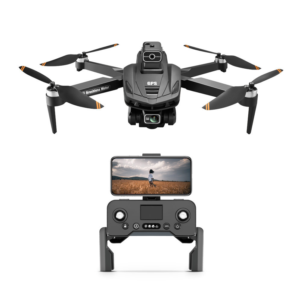 UAV V168 เลเซอร์หลีกเลี่ยงอุปสรรค Brushless 5G WiFi FPV Optical Flow ตําแหน่งพับ RC Drone Quadcopter
