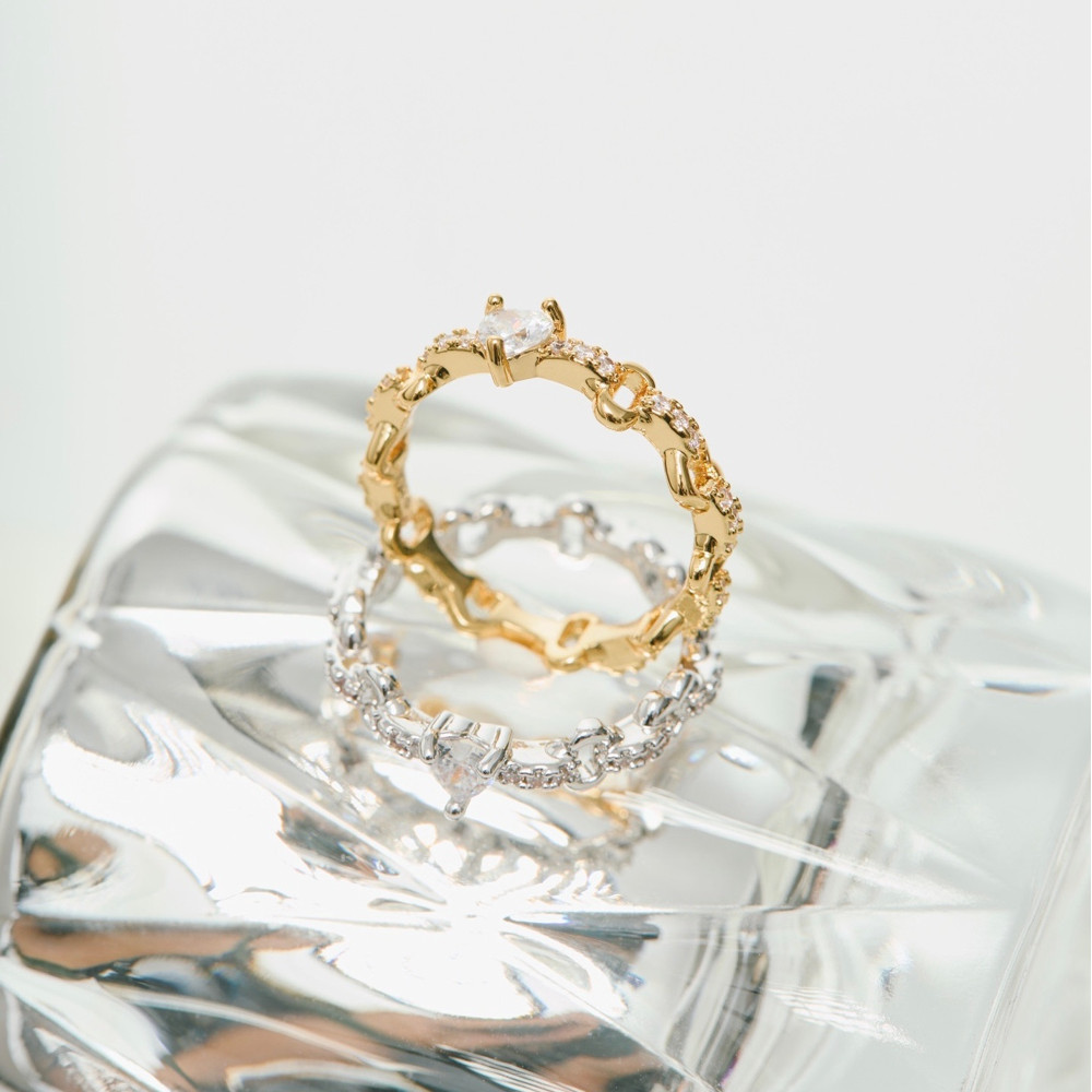 YVIS Sheer Glow Brass Ring - Vellink Collection