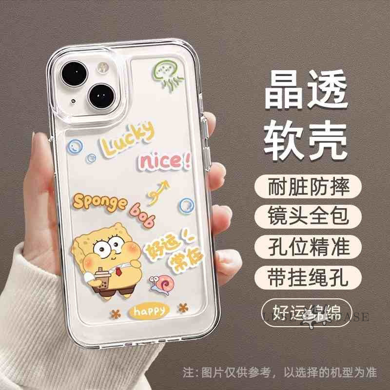 Spongebob Bear และ Friends Clear Soft สําหรับ Opp กรณี A5x A5 2025 A5i Pro Reno 14 Proo Reno 13 13F 