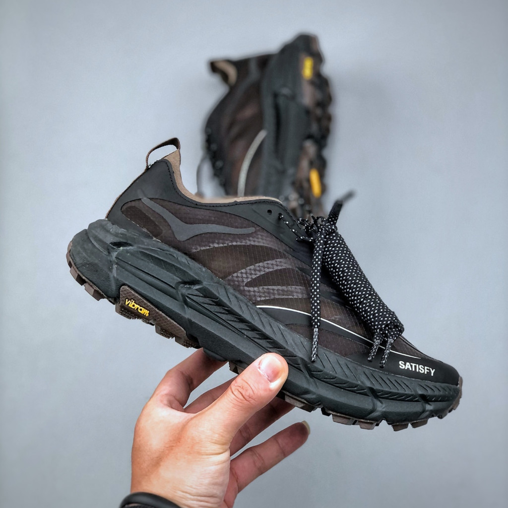 QW7I SATISFY & Hoka One One Mafate ความเร็ว 4 Lite รองเท้าวิ่งมืออาชีพสําหรับผู้ชายและผู้หญิง Breath