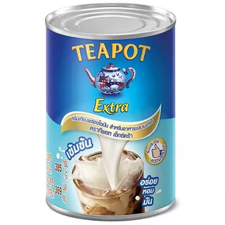 ทีพอทเอ็กซ์ตร้าครีมเทียมพร่องไขมันสำหรับอาหารและเบเกอรี่ 385ก Tea Pot Evaporated Creamer385g [8858705601679 ]