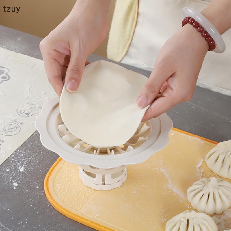 [tzuy] แม่พิมพ์เกี๊ยว Baozi รูปดอกไม้ DIY ง่ายนึ่ง Siu Mai Maker เครื่องมือห้องครัว