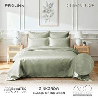 Frolina Curva Luxe Collection Set ผ้าปูที่นอน และ ปลอกผ้านวม BoostTex Cotton 650TC