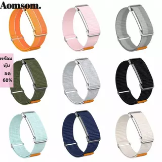 AOMSOM Sport Bands,ไนลอนปรับฟิตเนสTracker Strap,Quick Release Breathableเปลี่ยนสายรัดข้อมือสําหรับGoogle Fitbit Airสําหรับผู้ชายผู้หญิง